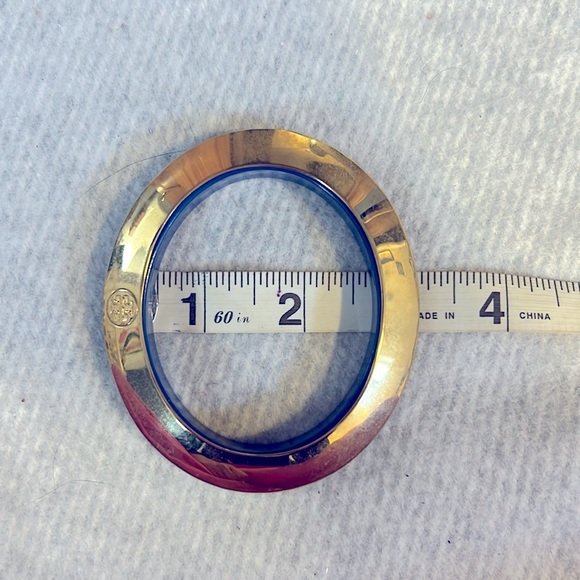 Tory Burch Gold and Blue Bangle Bracelet - Picture 5 of 5